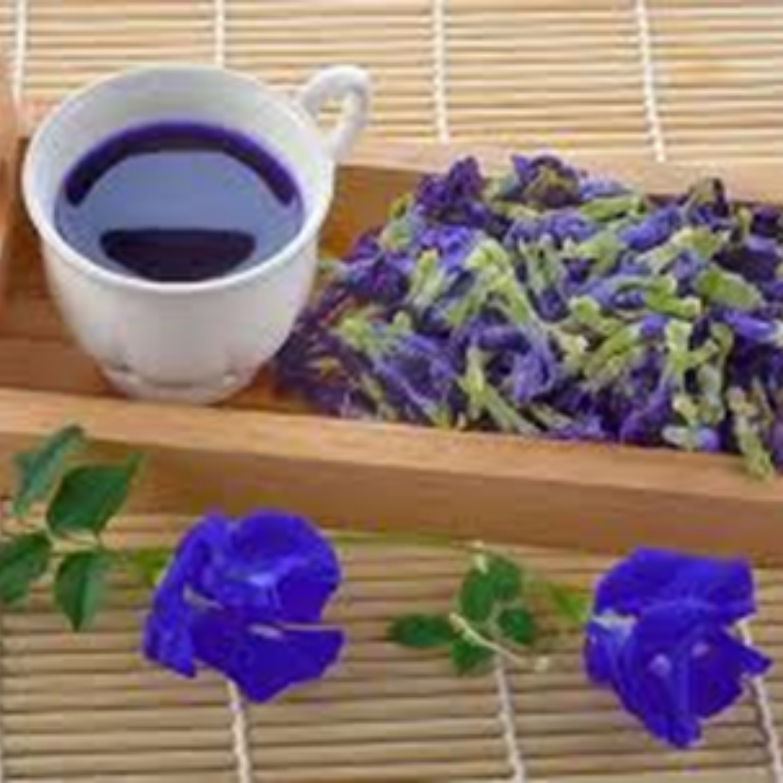 Butterfly Pea Blue Organic Tea Dried Flower Natural Herbal Drink 100% Pure Fresh
