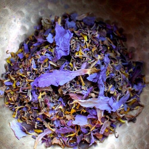 Dried Organic Blue Lotus Flower Petals Herbal drink Tea Bag Nymphaea Caerulea
