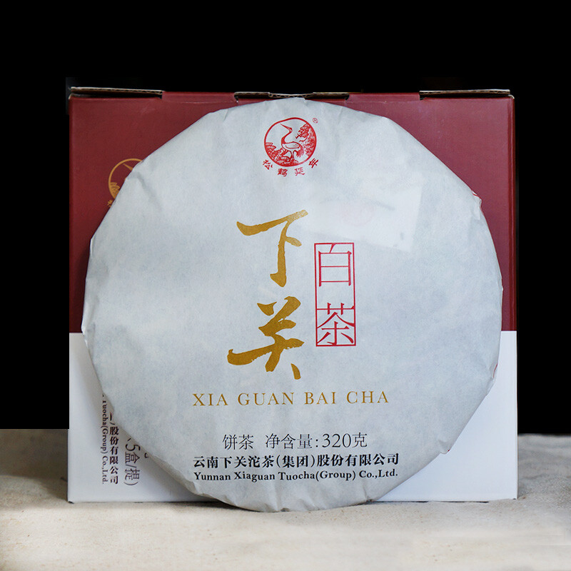 2018 XIA GUAN BAI CHA Dali White Tea Cake Tea Jinggu Moonlight Pu’er 320g Box
