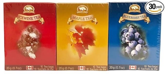 Canada True Ceylon Tea 3-Flavor Bundle 30 Bags 60g – FREE SHIPPING
