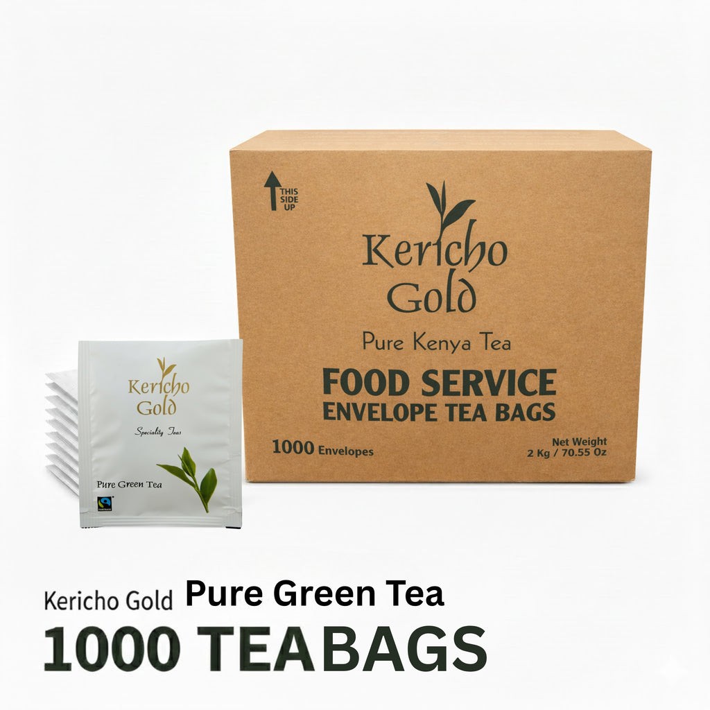 Kericho Pure Green Tea Bags Individually Wrapped Bags 1000 Tea Bags