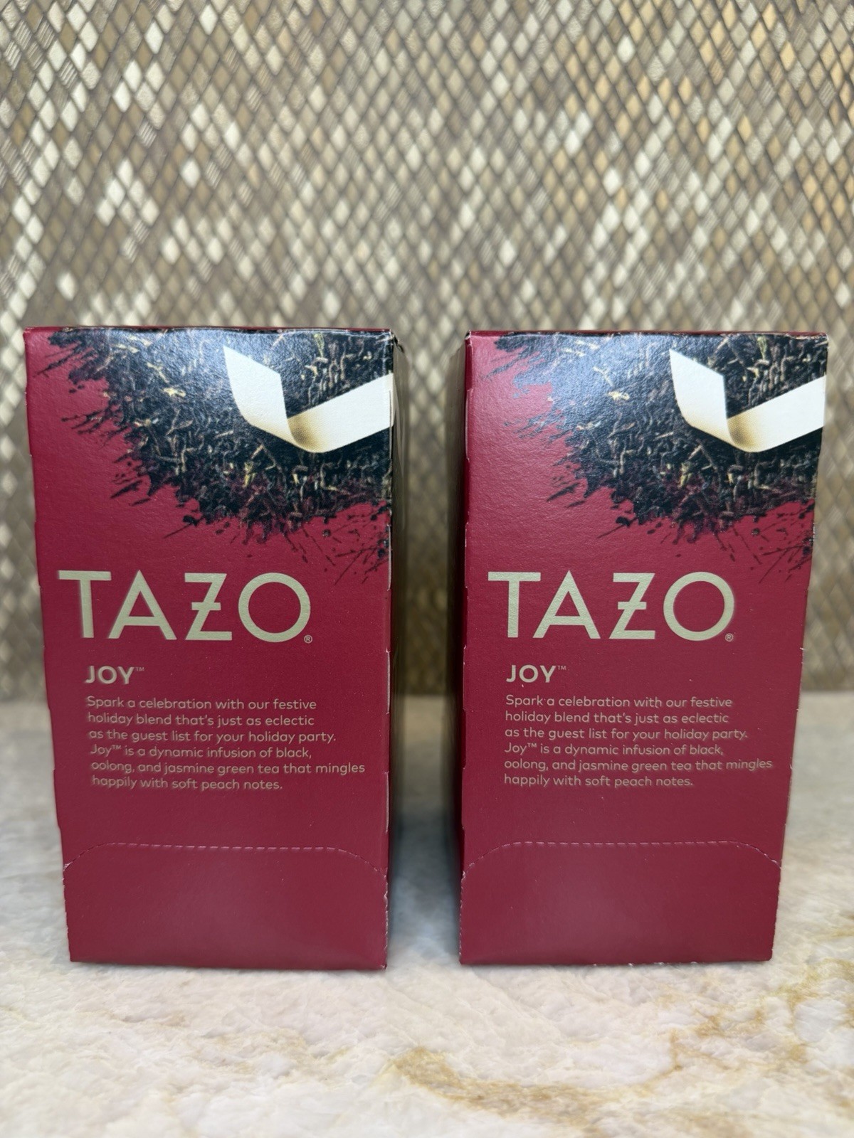 Tazo Joy Black Tea 2 New Boxes 20 Packets Each Sealed Filtered Bags