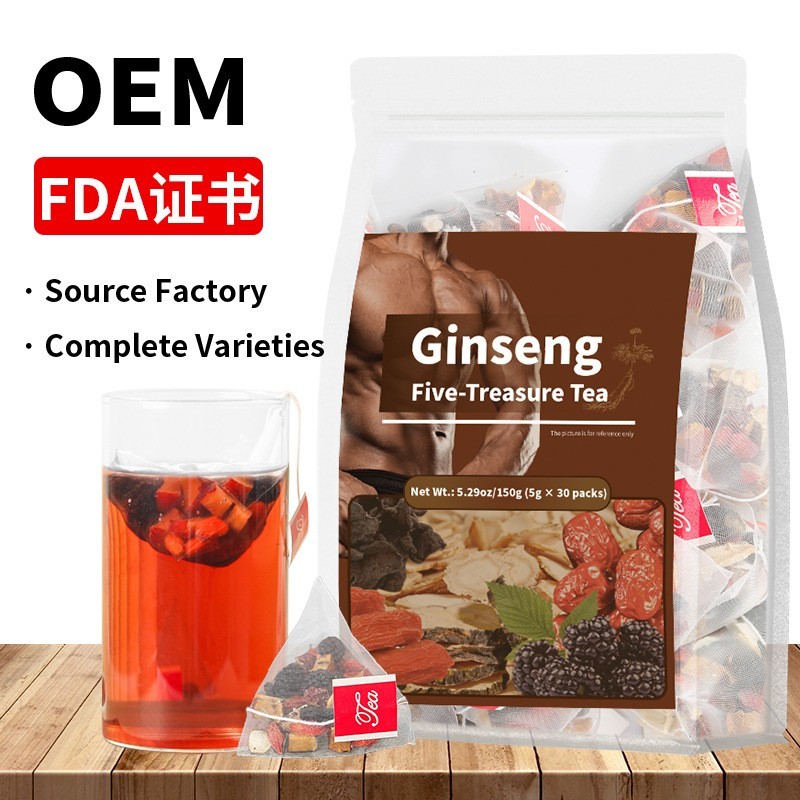 Herbal Tea Chinese Traditional Healthy Drink Ginseng Rose Hawthorn Bitter Melon