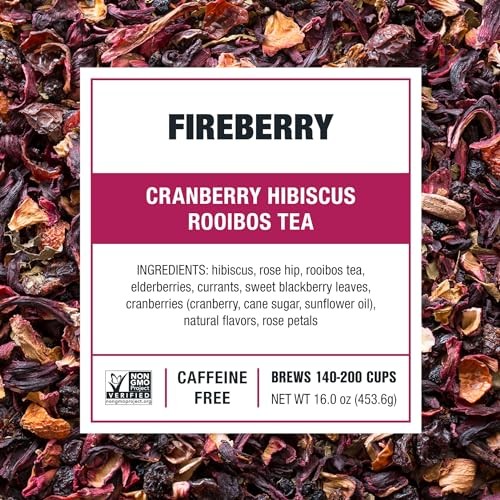 Tiesta Tea – Cranberry Hibiscus Rooibos Tea, Assorted Flavor Names , Sizes