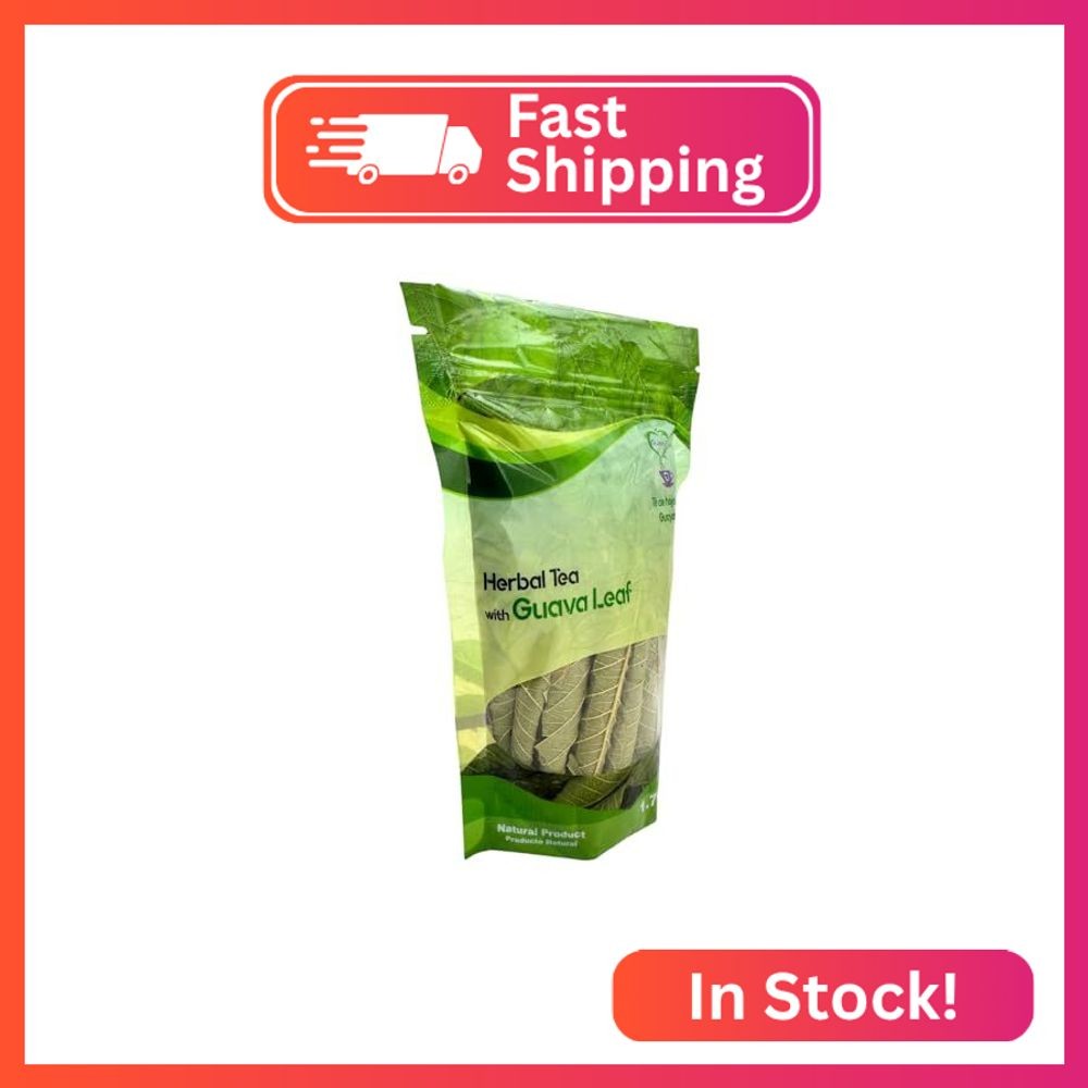 Guava Leaves, Quiere Te, 1.76 Oz (50 Grams), Up to 20 Cups, Dried Whole Leaves,
