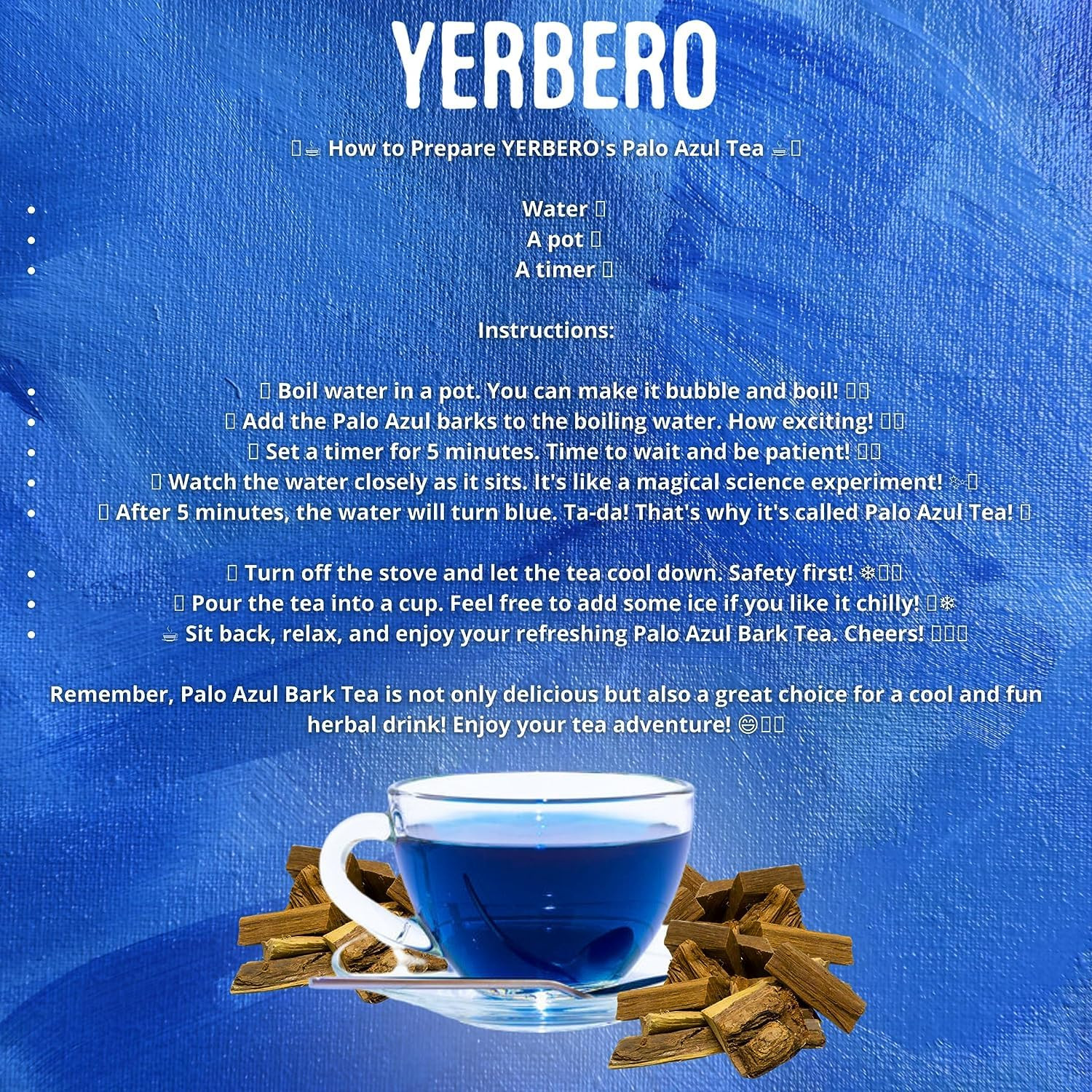 Yerbero – Premium Palo Azul 6Oz (170G) Powder Herbal Tea | Kidney Wood (Blue Sti