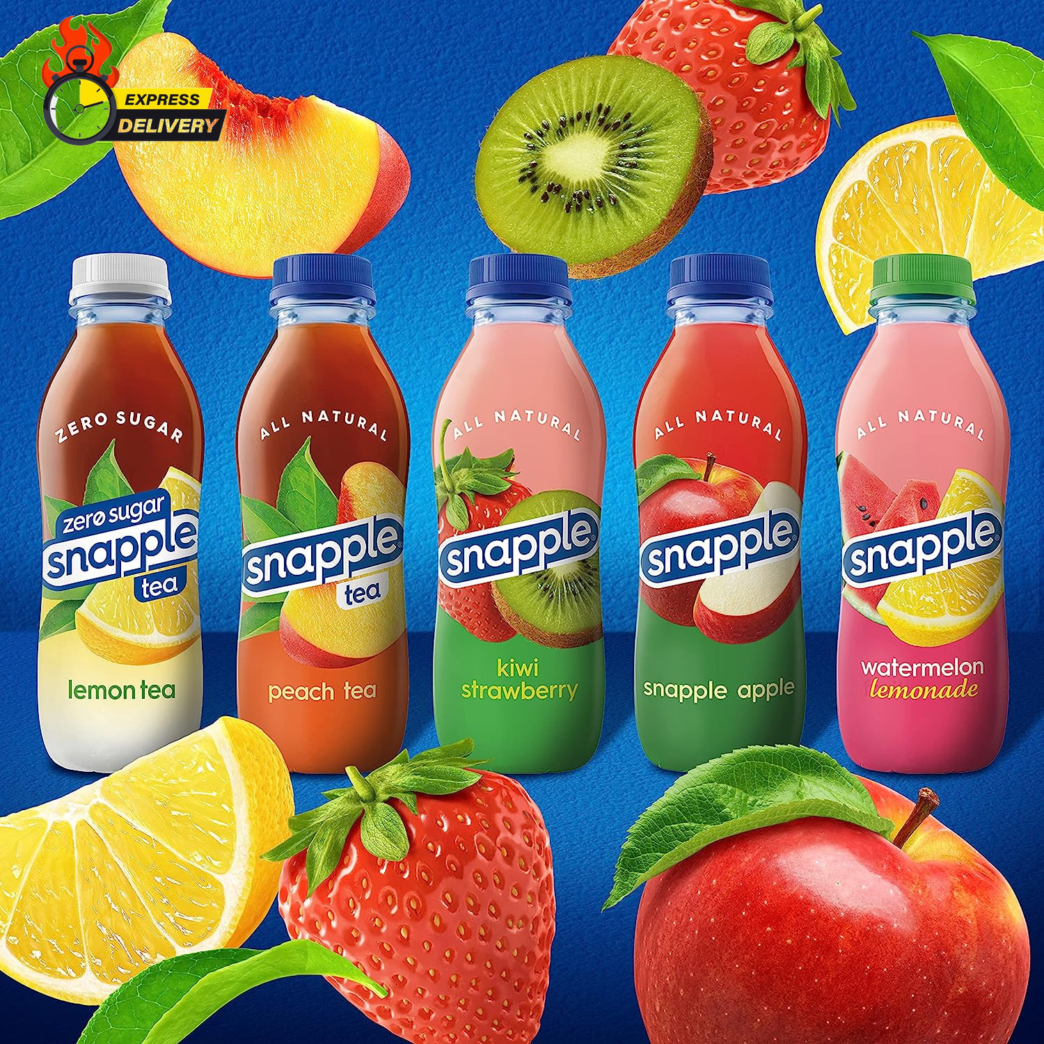 Zero Sugar Peach Tea, 16 Fl Oz Recycled Plastic Bottle (Pack of 12)