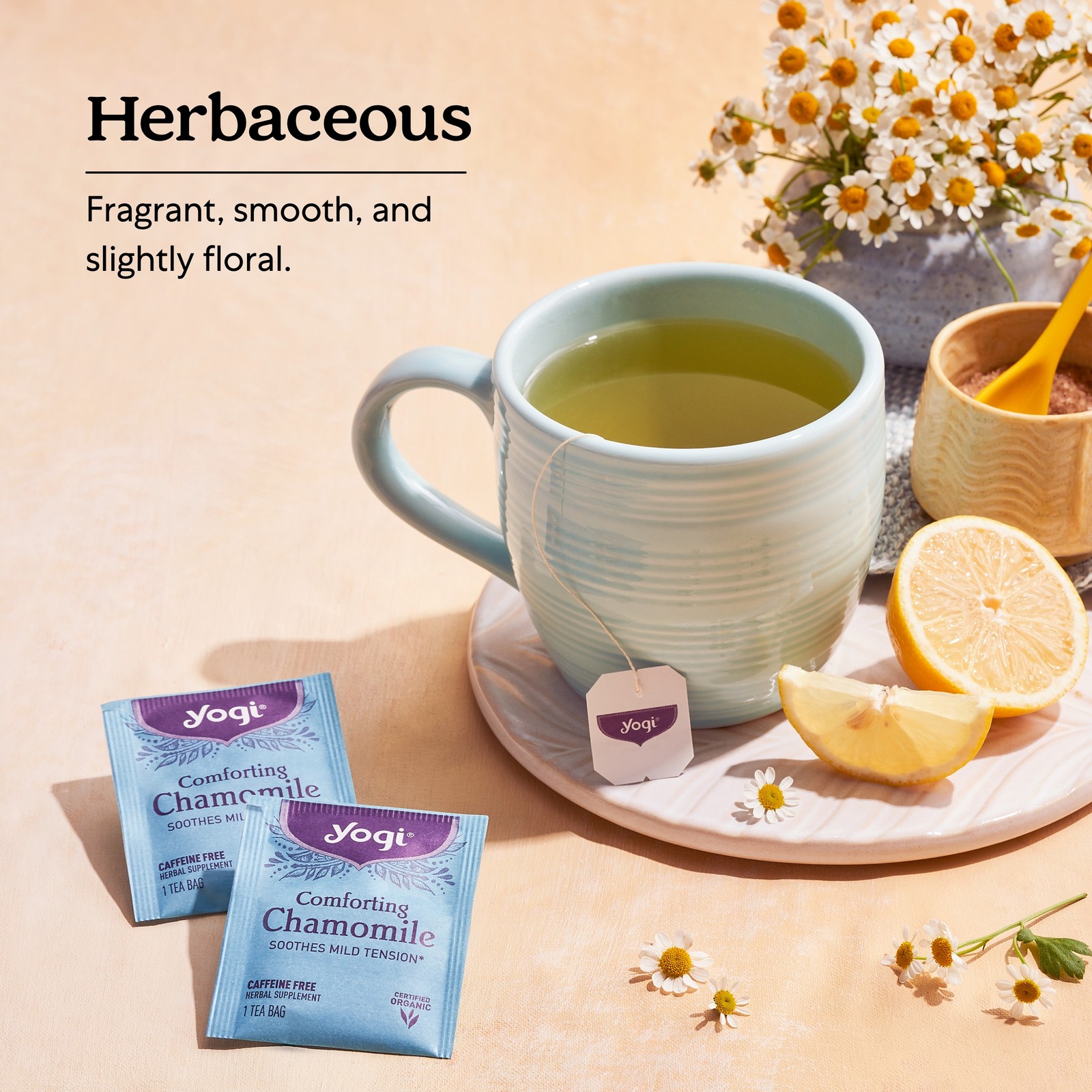 Yogi Tea – Comforting Chamomile – Soothes Mild Tension – 6 Pack, 96 Tea Bags