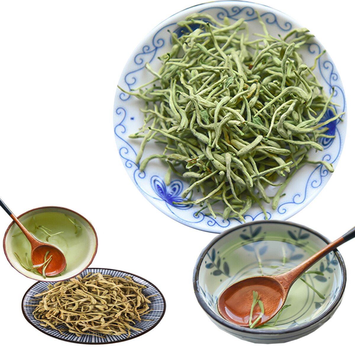 Premium Wild Honeysuckle Herbal Tea Natural Heat Clearing Detox Drink