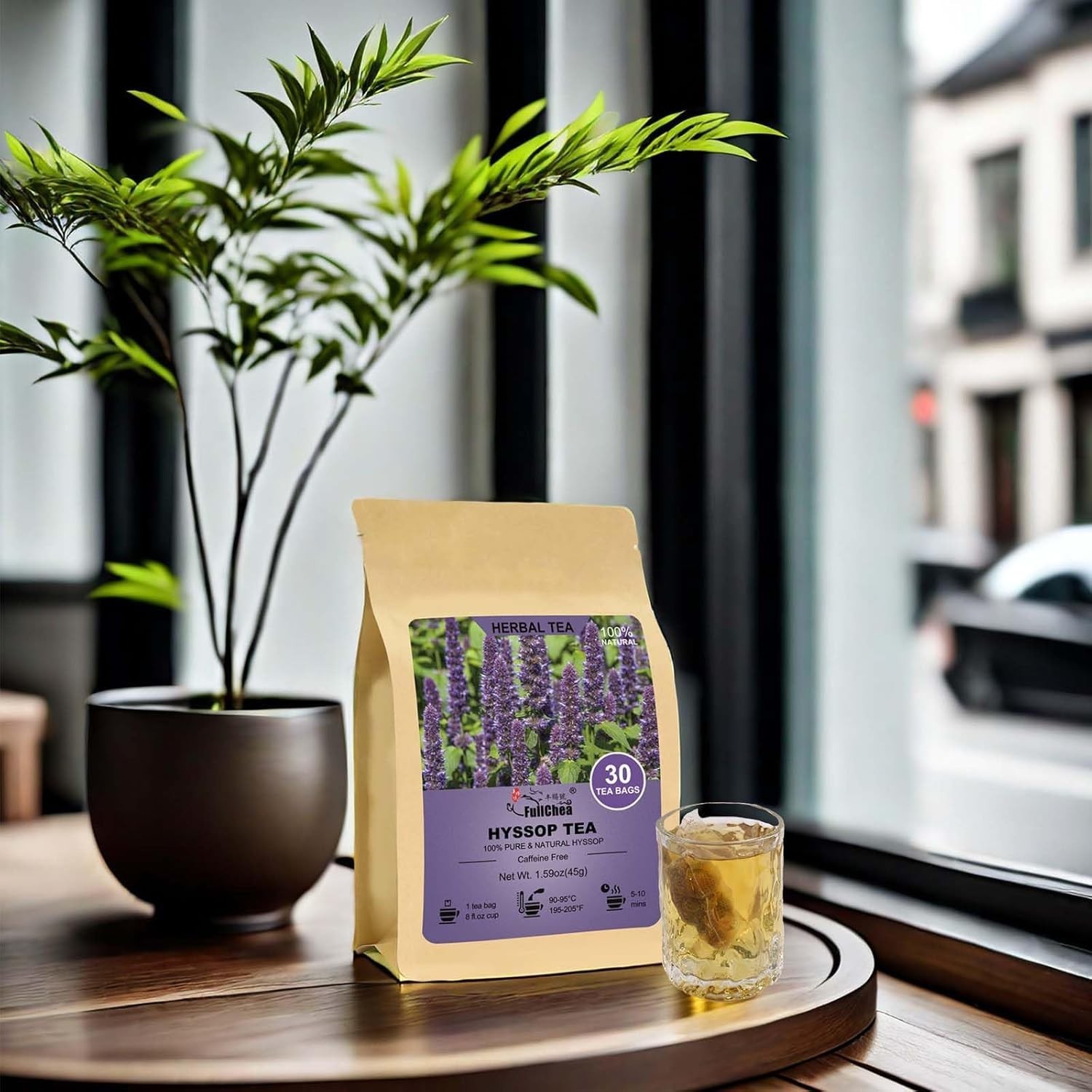 Hyssop Tea Bags – 30 Count, Caffeine-Free for Relaxation & Digestion
