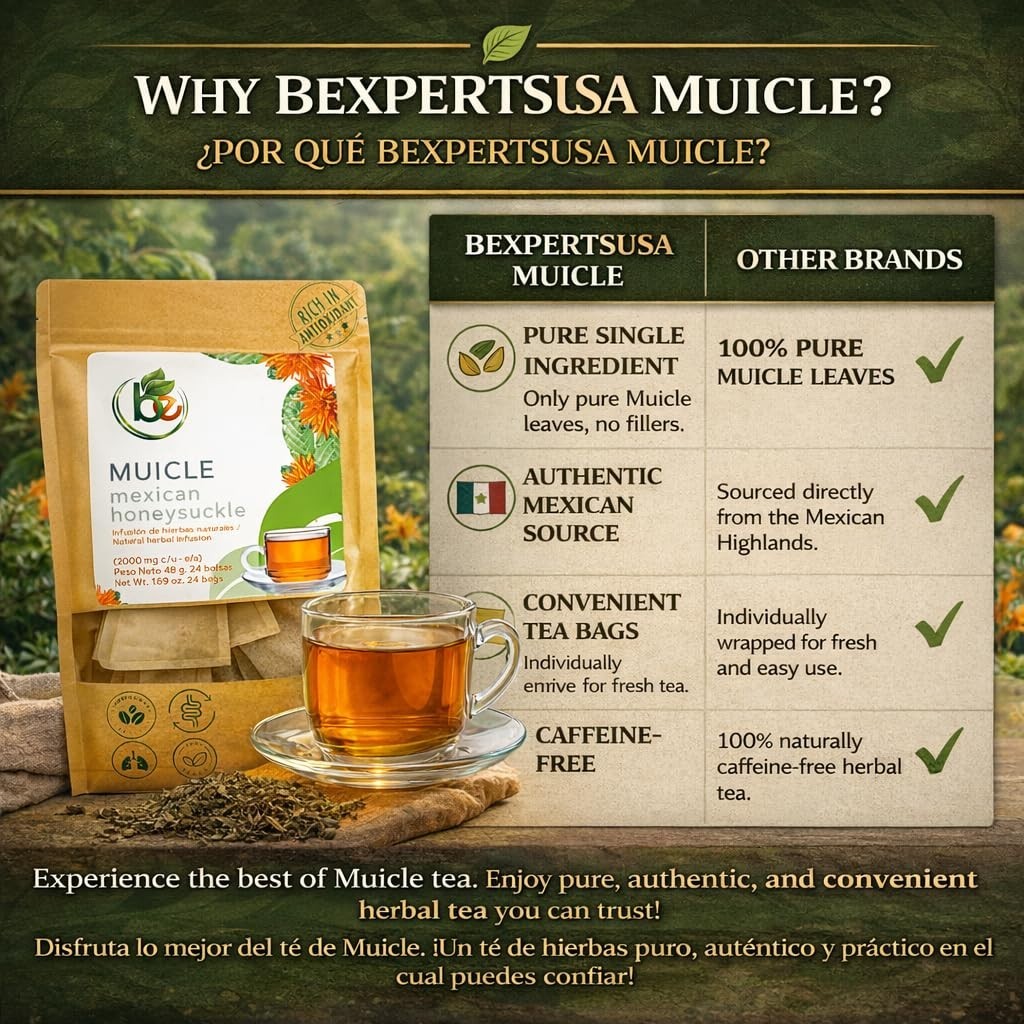 Muicle (Mexican Honeysuckle) Herbal Tea – 24 Tea Bags by BEXPERTSUSA Visit the B