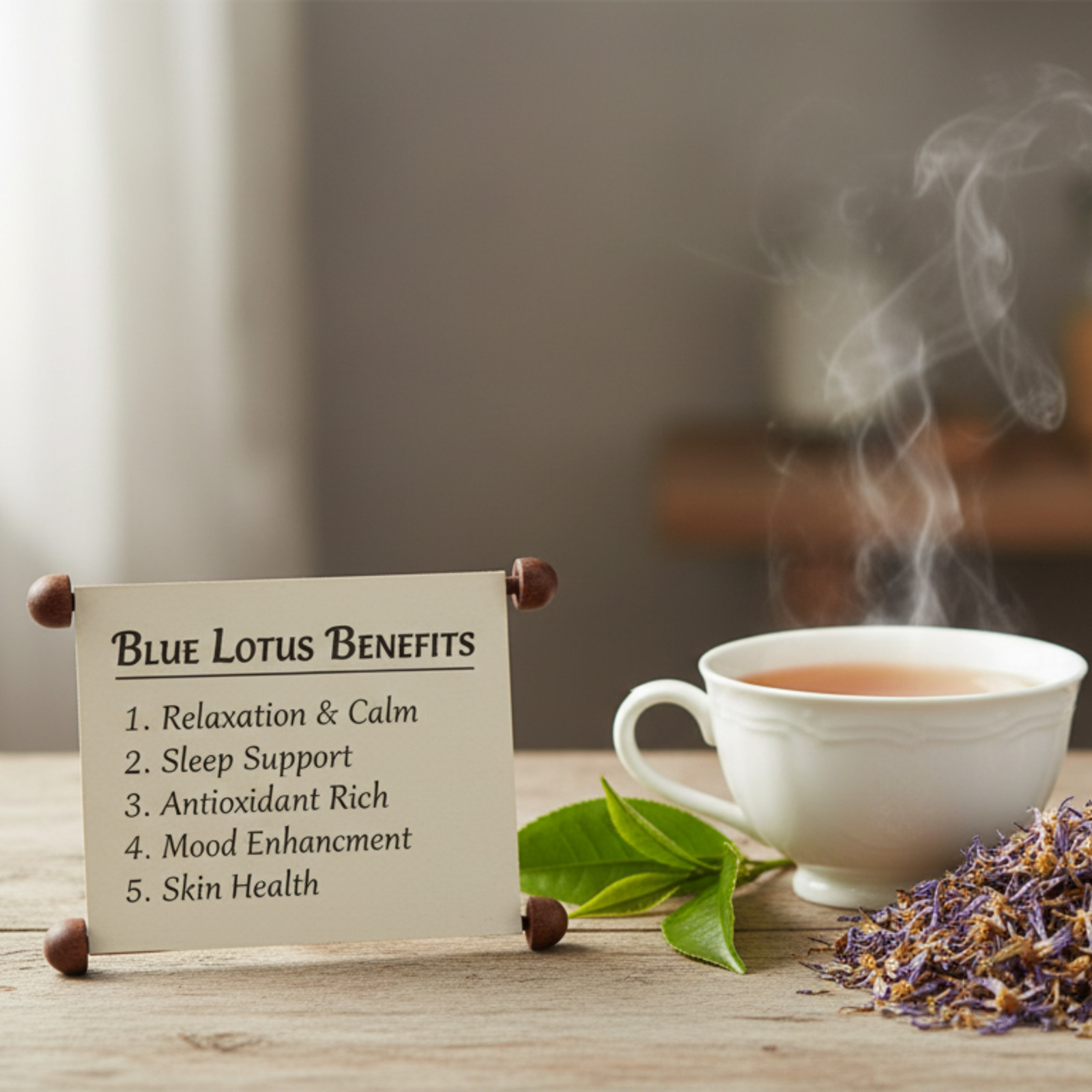 Egyptian Blue Lotus Flower 100g | Dried Nymphaea Caerulea Herbal Tea