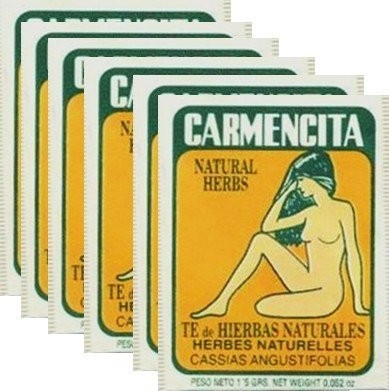 Carmencita Sen Tea Natural Herbs Te Hierbas Naturales 10 Bolsas Tea Bags 6 Pack