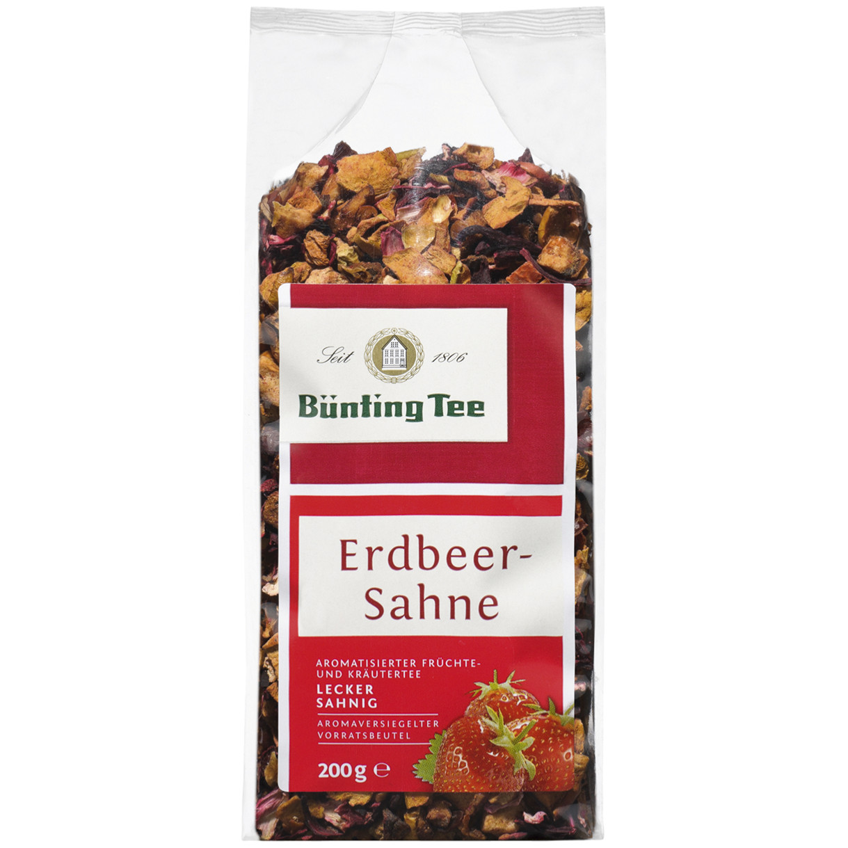 BUNTING Tea loose leaf: STRAWBERRIES & CREAM 200g-SHIPS FREE-