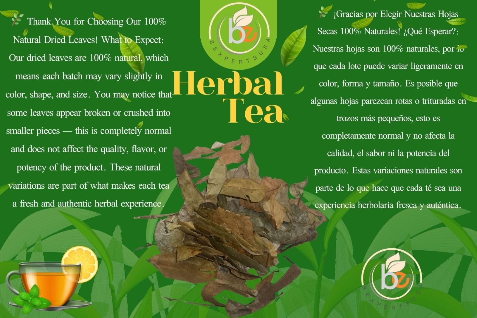 Guanábana Hojas (Soursop Leaves Tea) – Jumbo 4 oz – 100% Natural, Vegan, Non-…