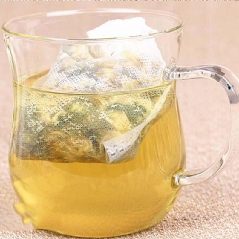 Empty Non-Woven Tea Filter Infuser Bags w/ Drawstring Heat Seal Filter Fabric