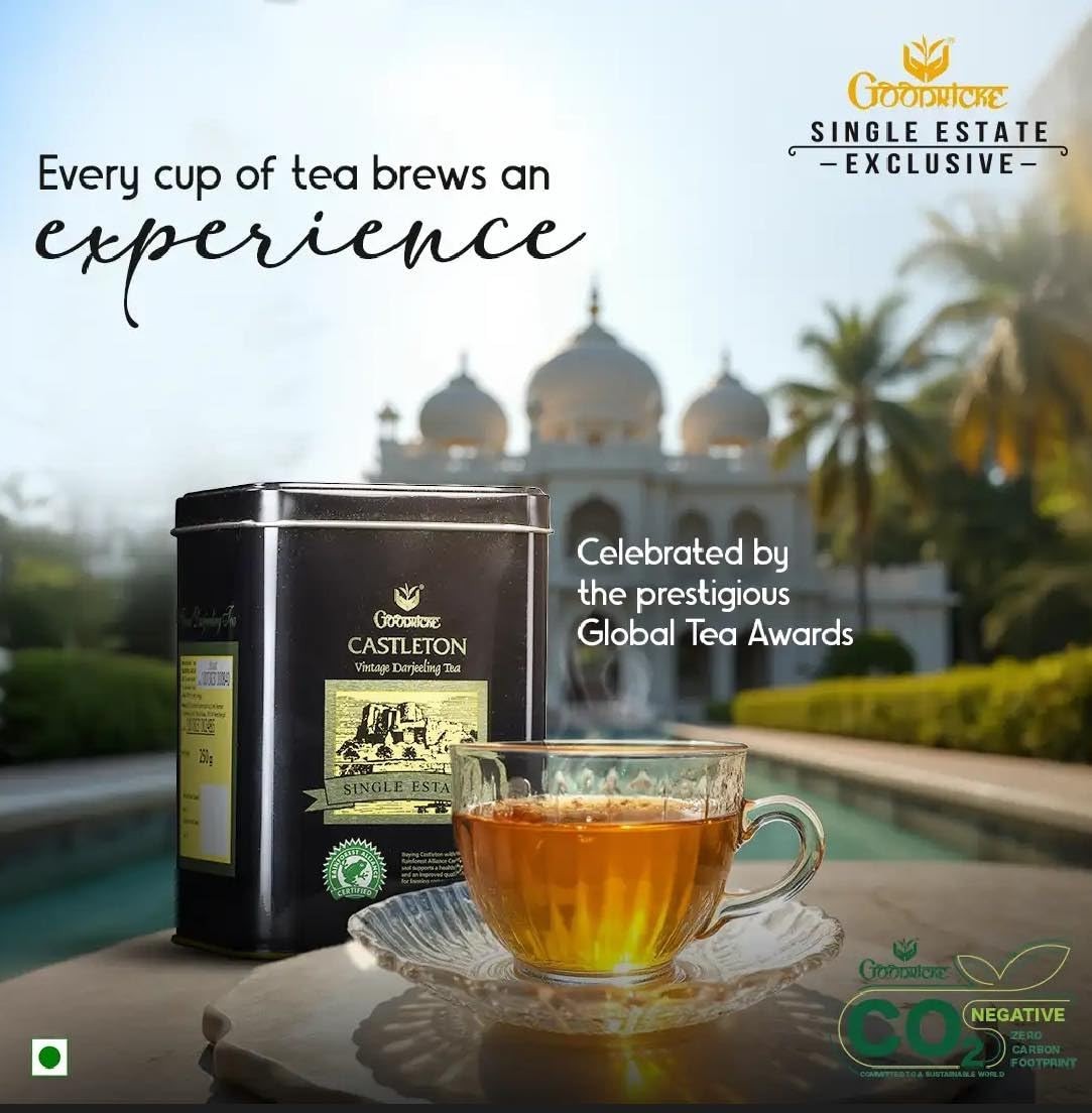 GOODRICKE Castleton Darjeeling Tea 250g Premium Whole Leaf Loose Black Tea