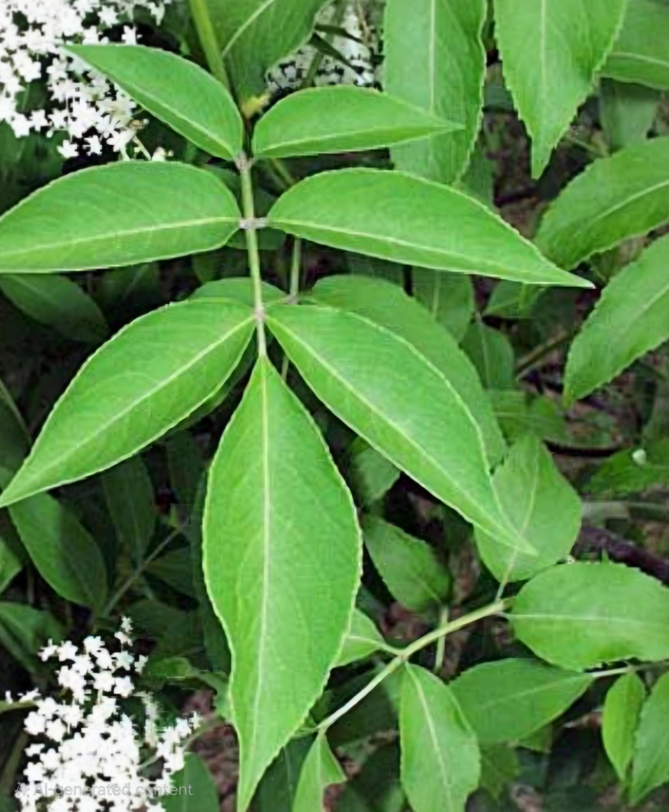 Wild Native Organic Elderberry leaves Infused Oil