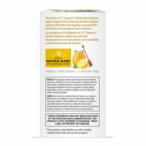 Herbal Slimming Tea Honey Lemon 24 Bags
