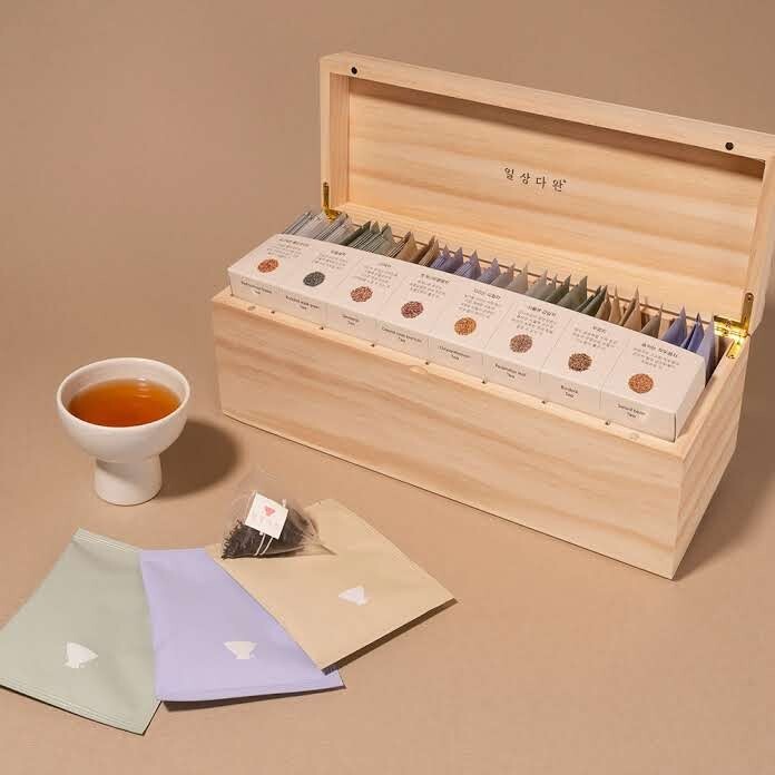 KOREAN Traditional TEA Gift Set 8 Types 40 Tea Bag Luxury Gift BOX SSANGGYE TEA