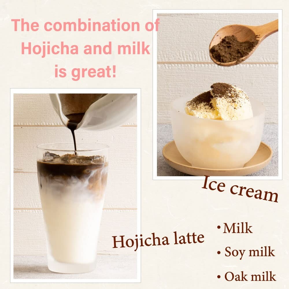 ORGANIC Hojicha Roasted Green Tea Powder [100g/3.5oz] Premium culinary grade …