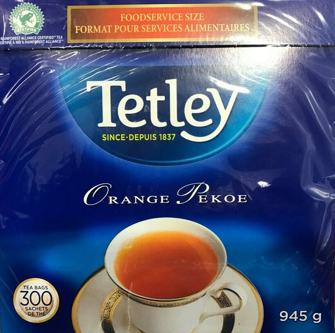 TETLEY TEA BAGS 300 COUNT 945g – MADE IN CANADA FREE SHIPPING SAFE & SECURE