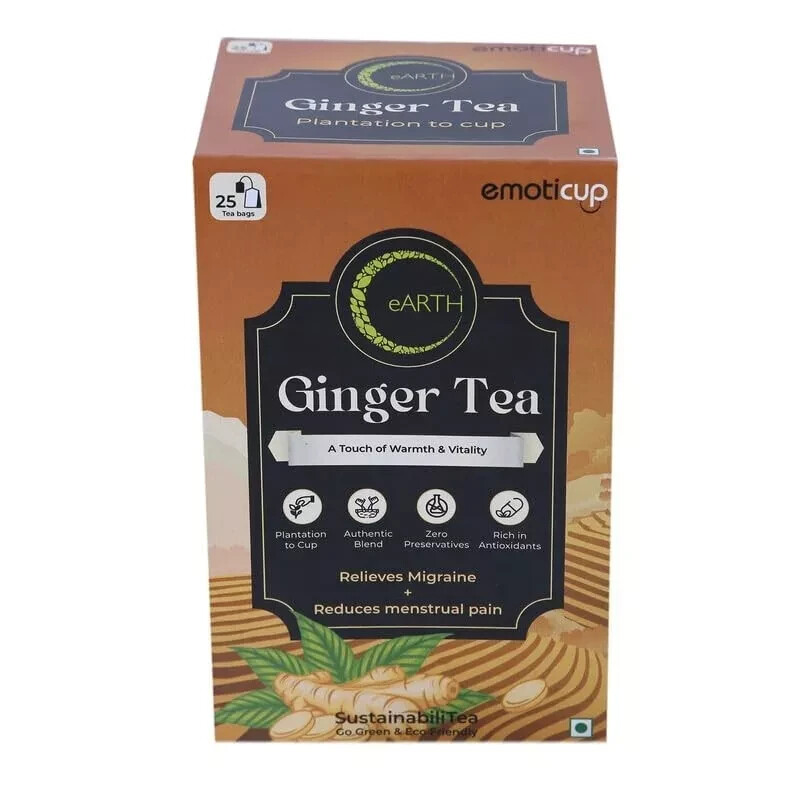 EMOTICUP Ginger Tea 90G Free Shipping World Wide