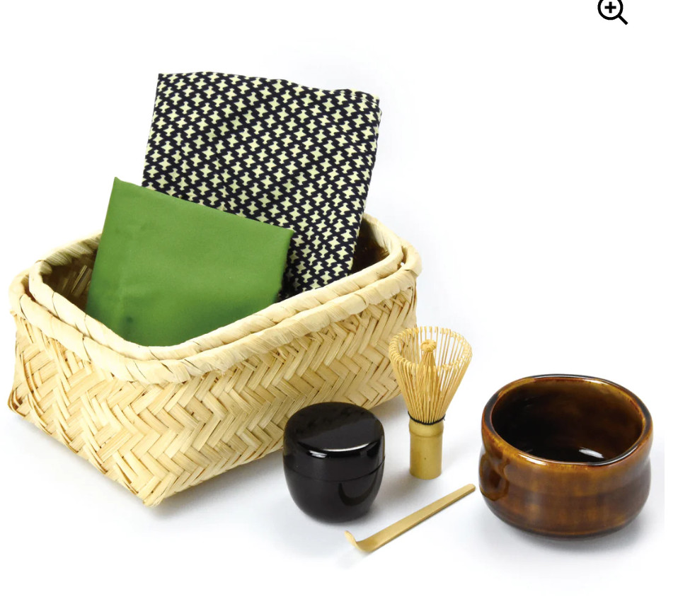 Portable Matcha Set – Traditional Tea Ceremony Set with Bamboo Basket |YOUBI 黄