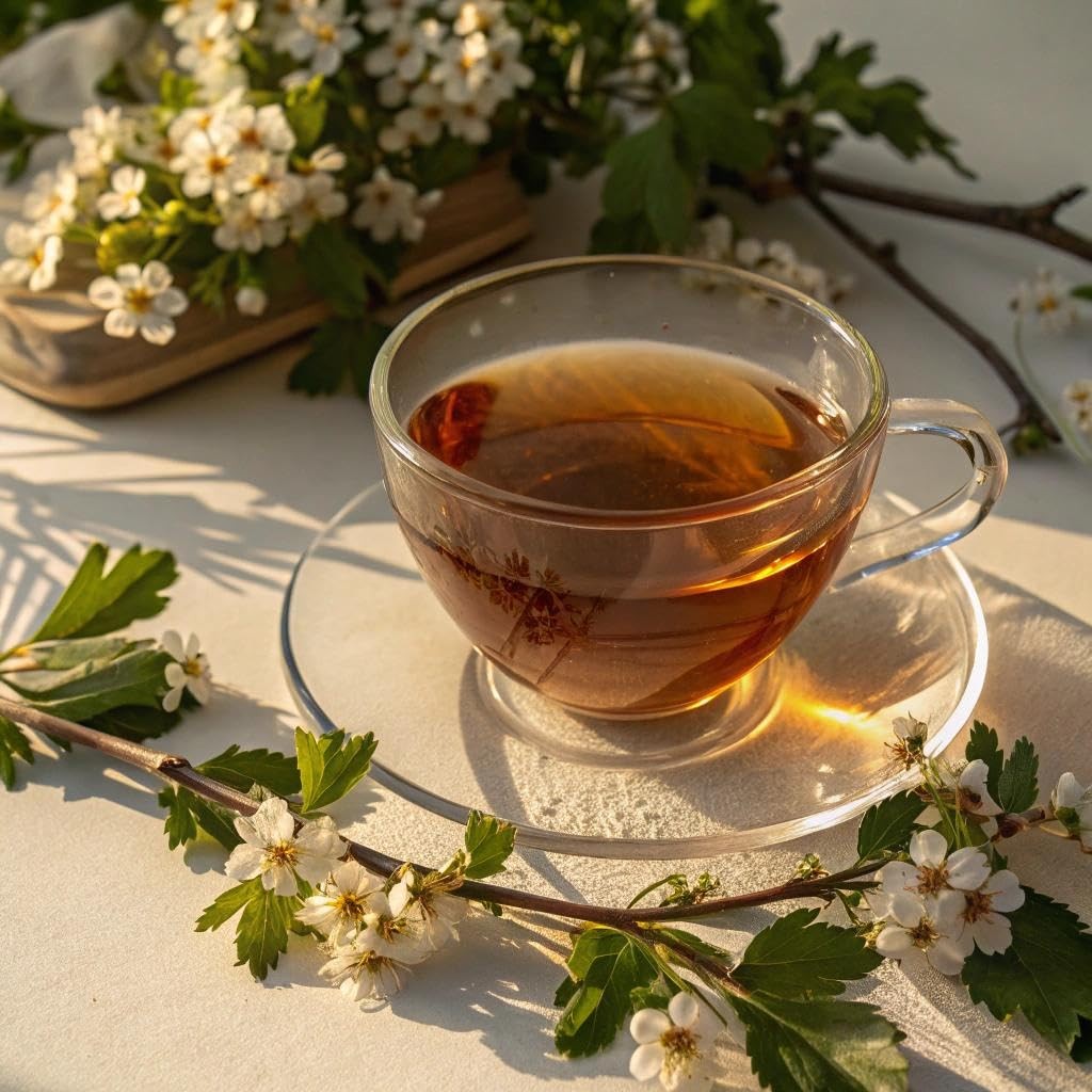 Wild Bliss Organic Hawthorn Loose Leaf and Flower Tea – Caffeine Free Heart H…