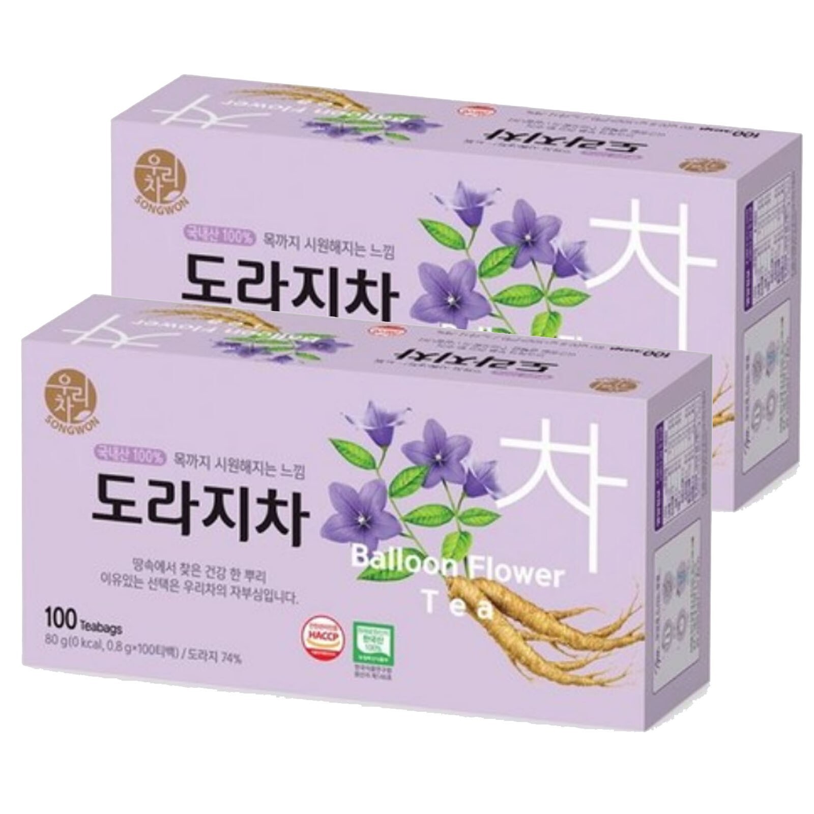 Korean Songwon Balloon flower Tea 200 Tea bag Free Shipping wt Tracking