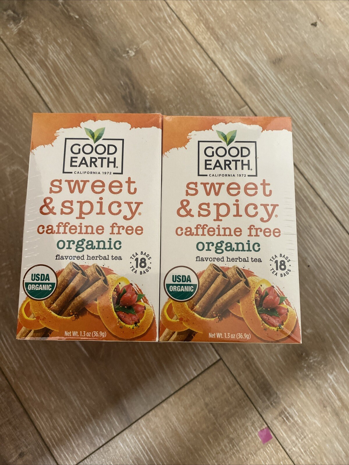 Good Earth Sweet & Spicy Organic Caffeine Free 4-Pack