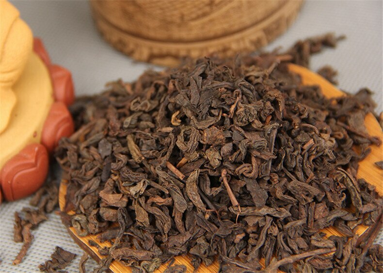 Yunan Pu Erh Tea Bamboo Canned Package Black Tea Loose Leaf Ripe Puer Tea 100g