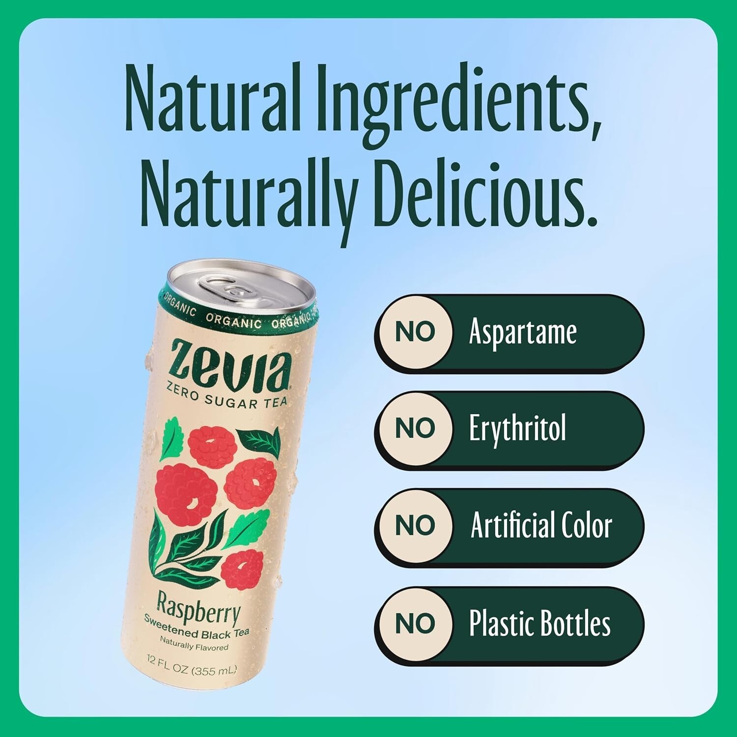 12-Pack of Delicious Zero Calorie Raspberry Black Tea – & Gluten-Free