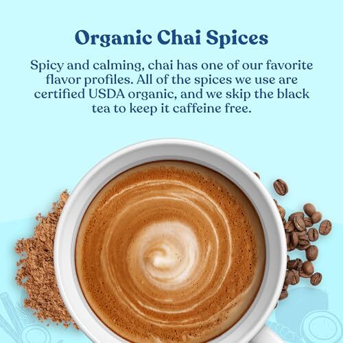 Organic Tea Guard Your Gut Caffeine Free Mushroom Chai Latte 10 Count