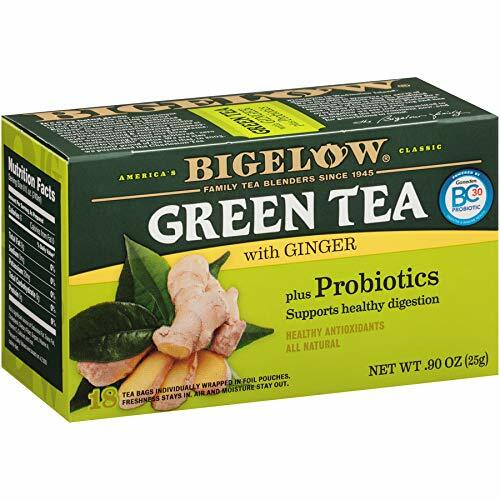 Lot 6 Bigelow Green Tea Ginger Probiotic Bag 108 Brew Health Immune Gif FreeShip