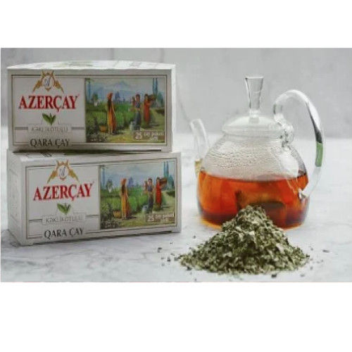 AZERCAY Black Tea (25 Tea Bags) – Made in Azerbaijan Kosher NO GMO