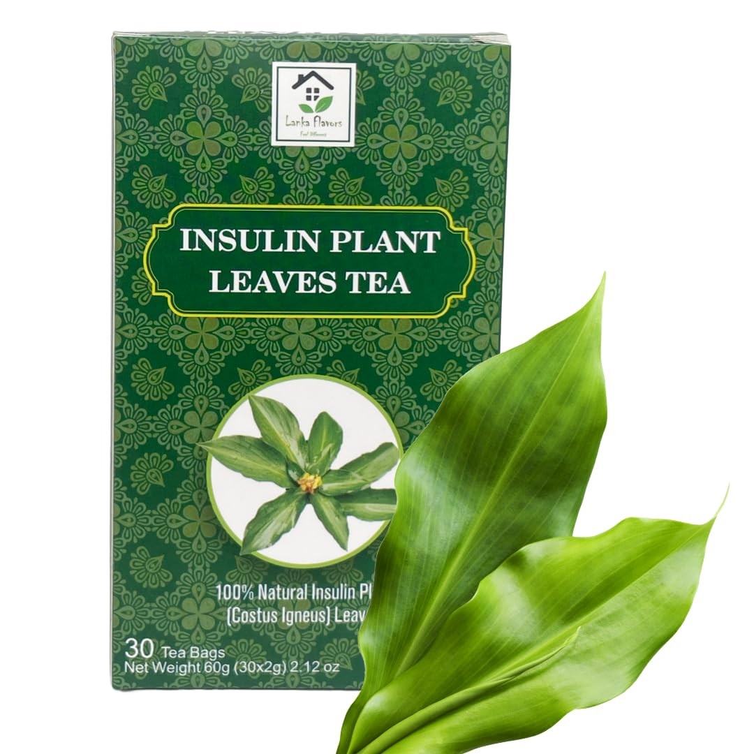Dried Insulin Plant Leaves Tea 30 X 2G Tea Bags Natural Costus Igneus New