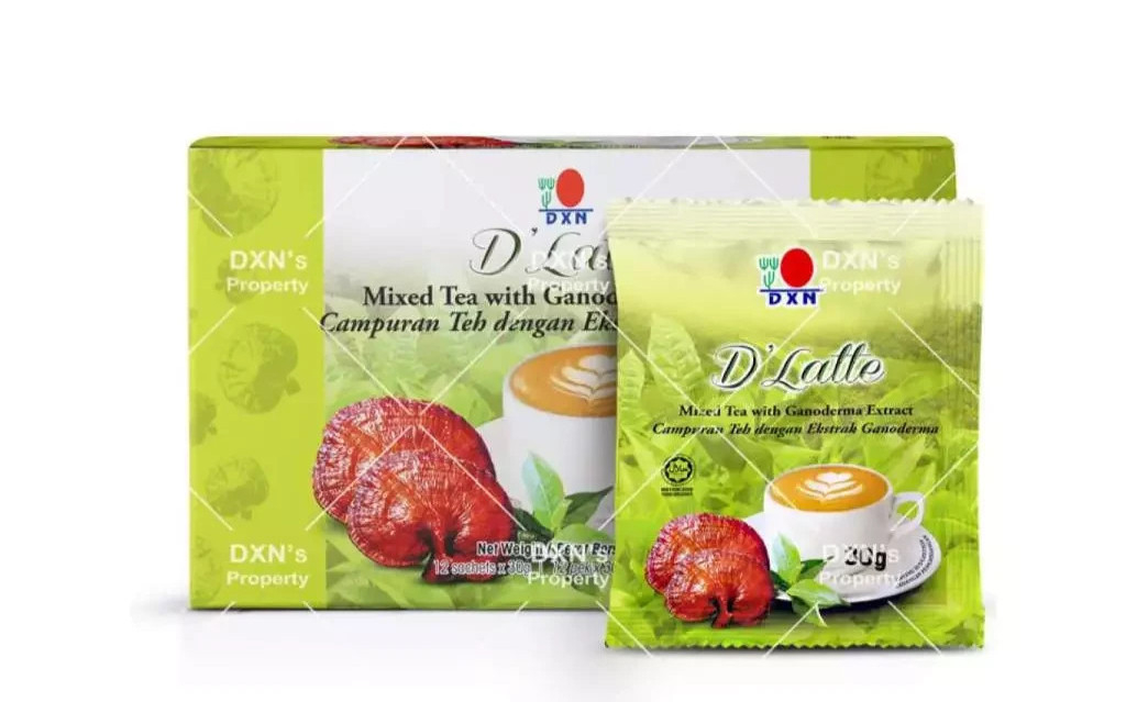 DXN Lingzhi Tea Latte 12s x 30g Ganoderma Creamer Dairy Free Less Bitter