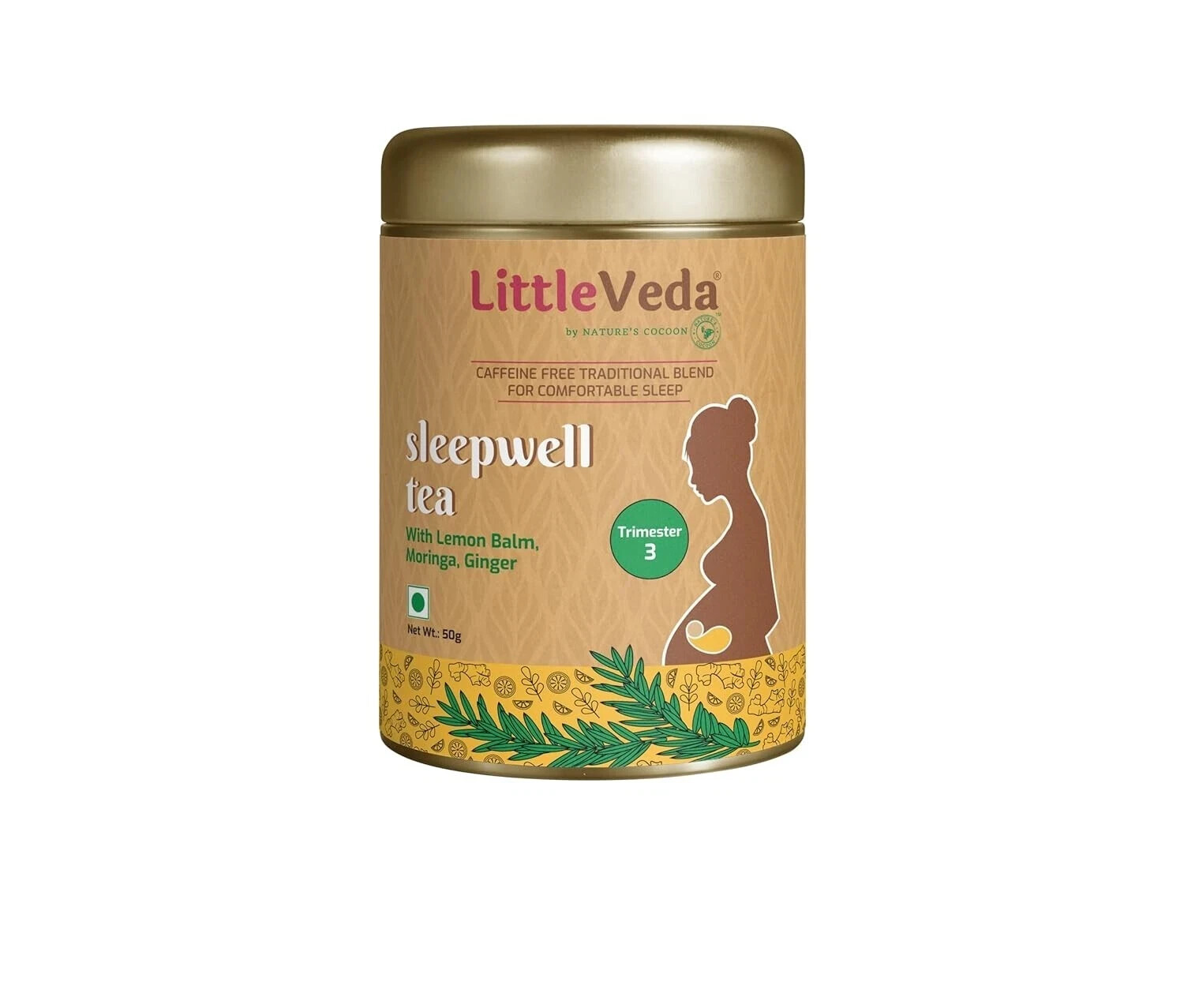 LittleVeda Pregnancy Tea for Good Sleep, Soothing, Calming (Trimester3) 50g