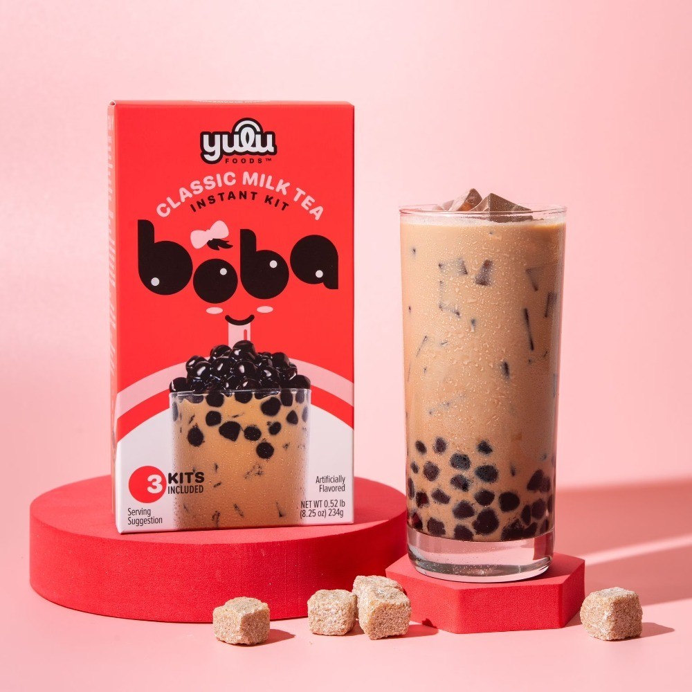 Tapioca Pearl Bubble Tea Kit Classic Milk Tea Instant 3 Servings