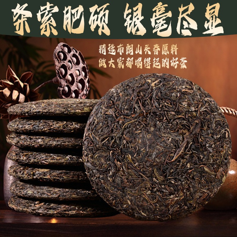 357g Authentic Yunnan 2021 Brown Mountain Early Spring Pu’er Tea Raw Tea Cake
