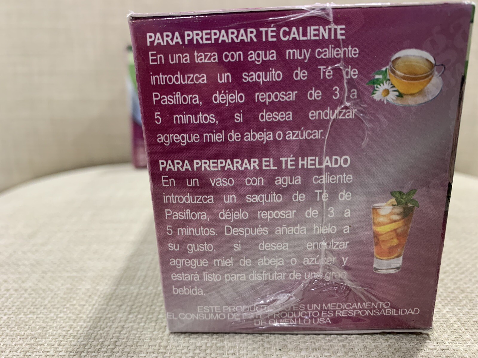 Te De Pasiflora Con Tila Y Flor De Manita 50 Tea Bags Natural