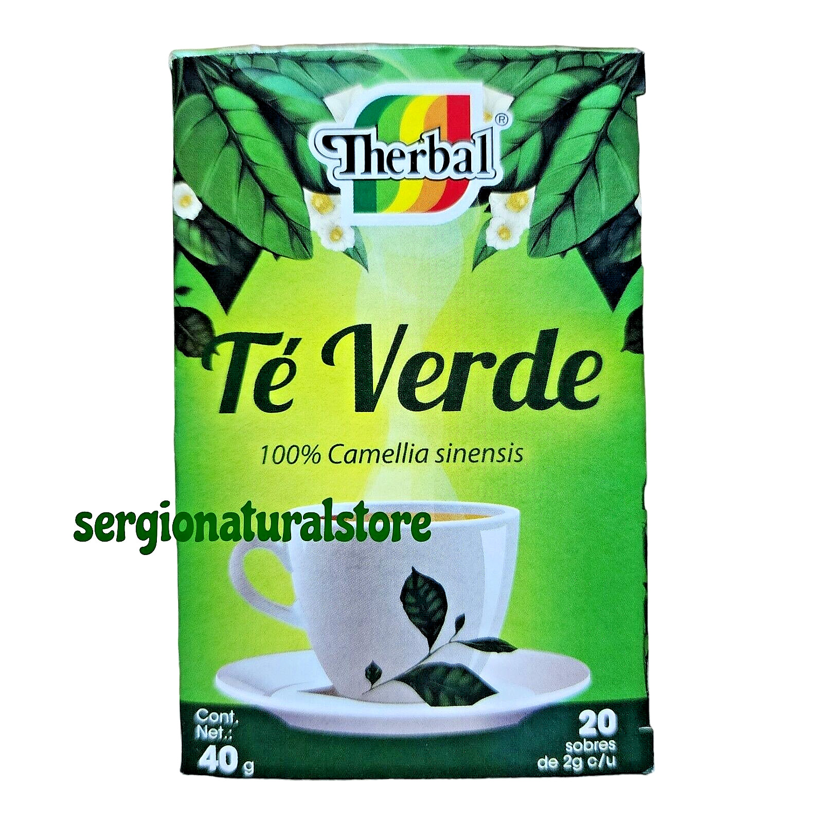 Te Verde Mexicano (100% Camellia Sinensis) Green Tea 20 Bags Free Shipping