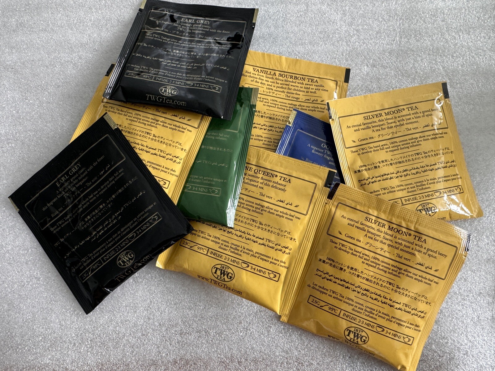 9 Mixed Assortment 1837 TWG Tea Bags. Fresh. Great Selection For Your Tea Time