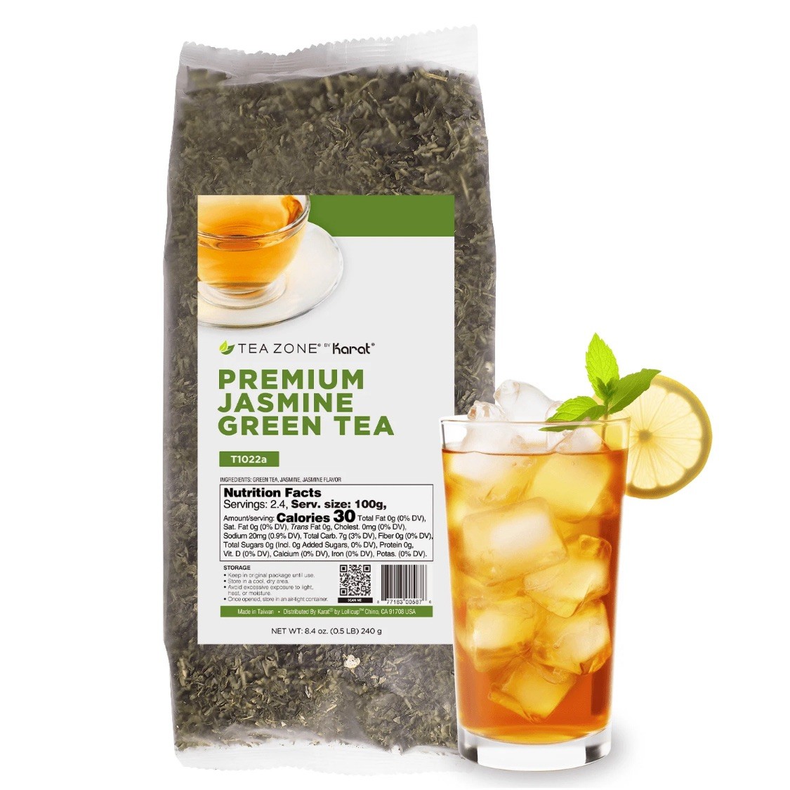 Tea Zone Green Tea Leaves – Case / 25 bags, T1020