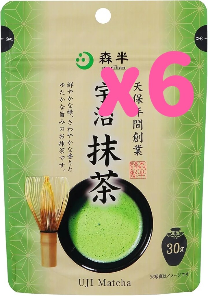 Mori Han Economy Pack Matcha Powder 30g Uji Kyoto [ Set of 6 ]