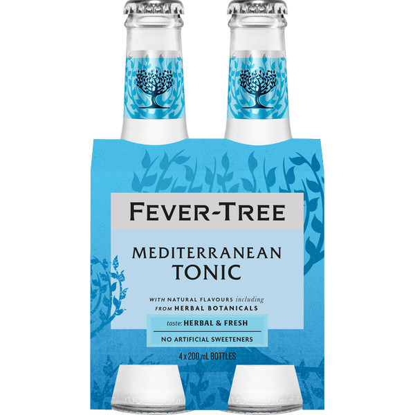 Fever Tree Glass Mediterranean Tonic Water 200ml/6.76 oz (24/Case)