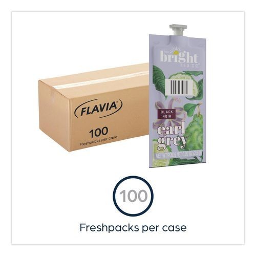 Flavia The Bright Tea Co. Earl Grey Black Tea Freshpack, 100/Carton