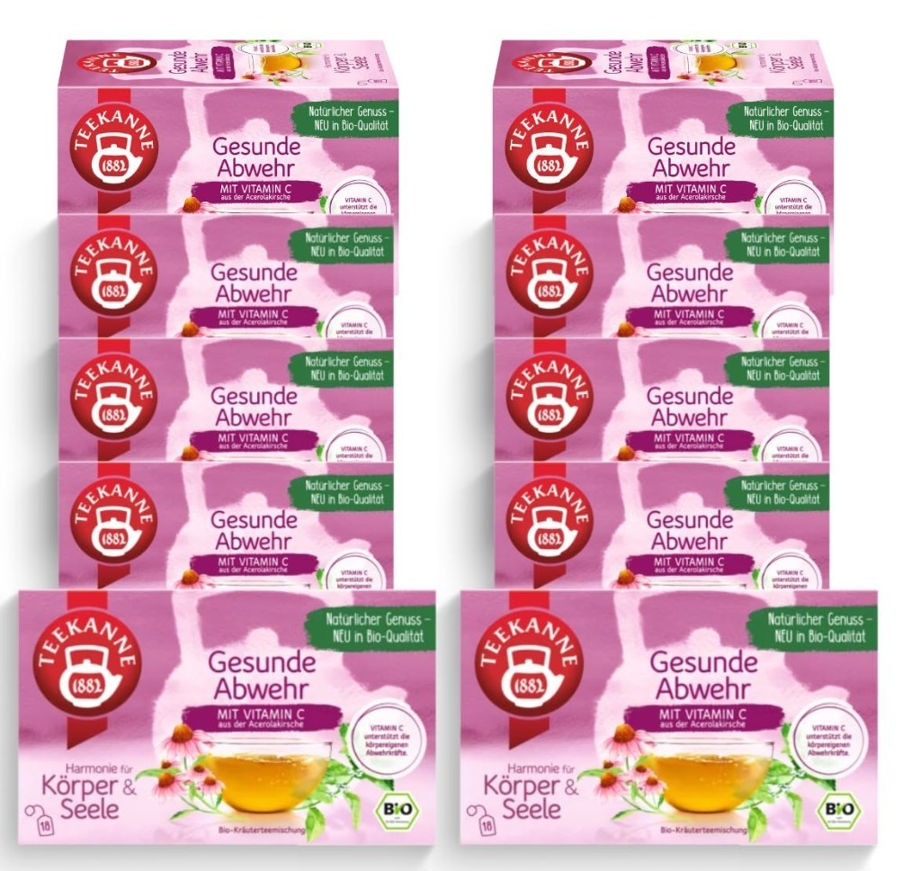 10x TEEKANNE Healthy Defence Organic Herbal Tea 36g- Ship from Germany!