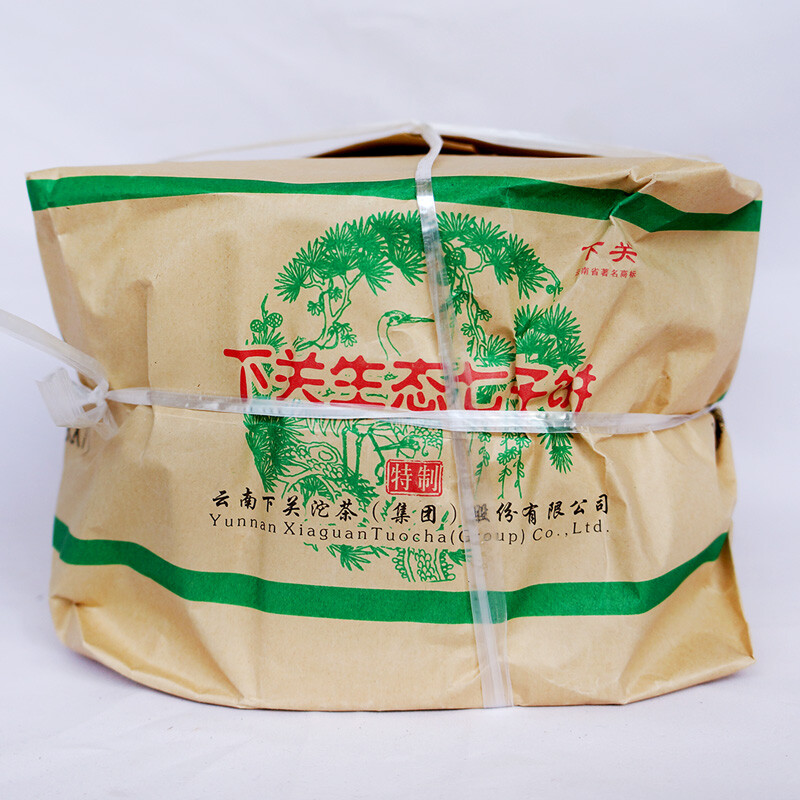 2014 Eco-Natural Ancient Tree XiaGuan Tea TuoCha Pu Er Tea 357g Raw Iron Cake